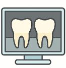 レントゲン検査のイラスト